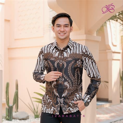 Jual Kebaya Anggita Burgundy Setelan Baju Kebaya Batik Modern Couple