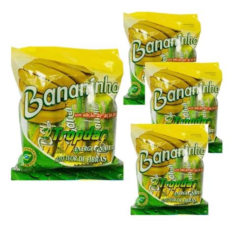 Kit 4 Pacotes Bananinha Sem Adição De Açúcar Tropdan 30g MercadoLivre