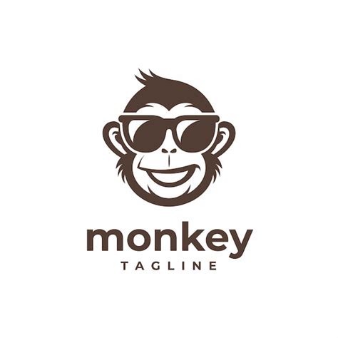 Cool monkey logo | Premium Vector