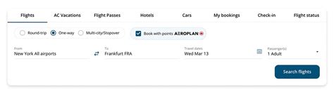 How To Book Award Flights Through Air Canada Aeroplan