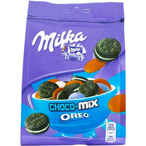 Milka Choco Mix Mini Biscuiti Oreo Si Bucati De Ciocolata G Mega