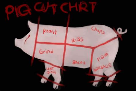 pig cut chart by evergreen-rew on DeviantArt