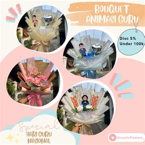 Jual Bouquet Teacher Day Bucket Hari Guru Bouquet Hari Guru