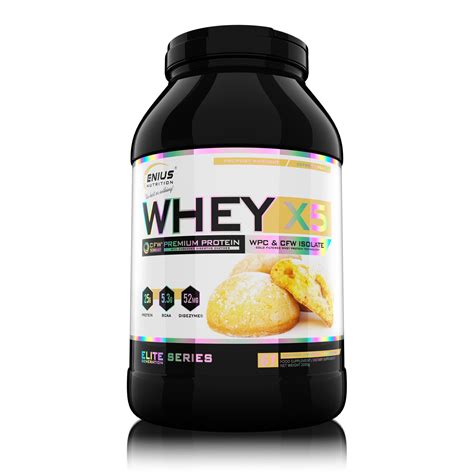 Proteina Din Zer Whey X5 Cu Aroma Biscotti Cookies Pudra Proteica