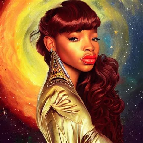 sza as a princess of saturn, profile photo, cinematic, | Stable Diffusion