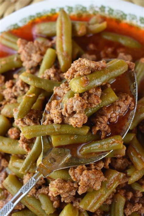 Tasty Green Beans With Ground Beef Recipe These Old Cookbooks Beef