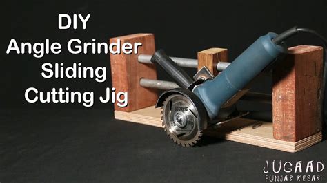 How To Make An Angle Grinder Sliding Cutting Jig Youtube