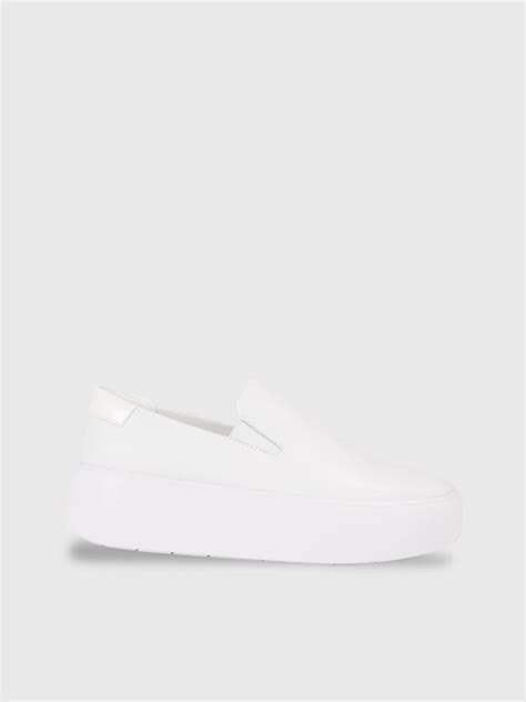 Leather Platform Slip On Shoes Calvin Klein® Hw0hw01985ybr