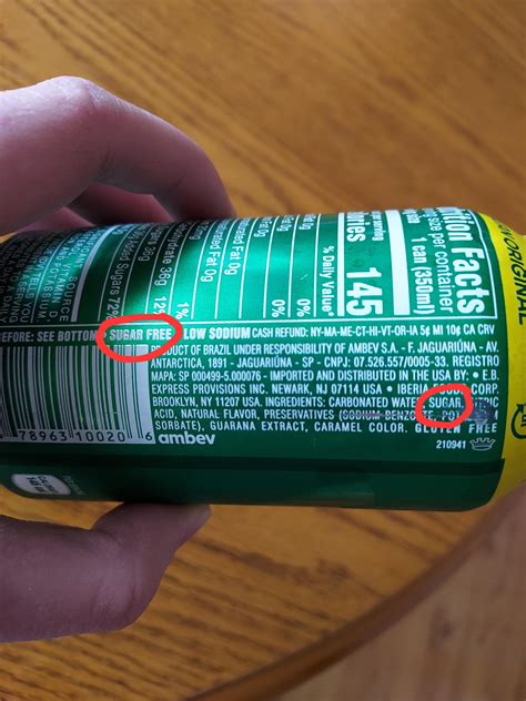 My sugar free soda has sugar in it : r/mildlyinfuriating