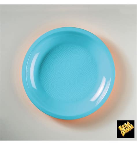 Assiette Plastique R Utilisable Plate Turquoise Pp Mm Ut S