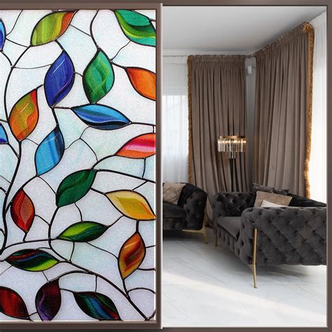 Frosted Glass Window Film Privacy Film Stained Glass Decals for