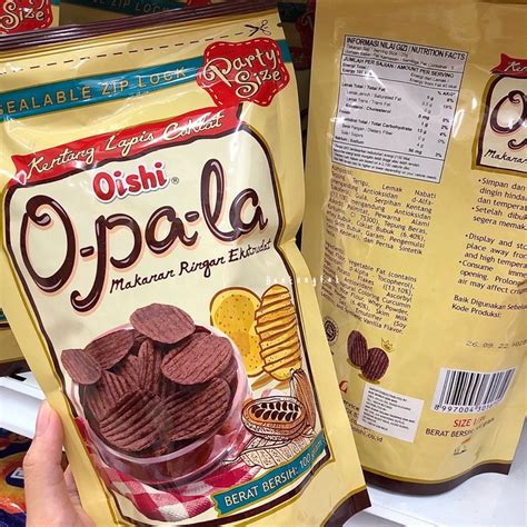 Oishi O Pa La Crispy Potato Chips With Rich Chocolate Coated Shopee