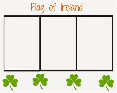 Printable Irish Flag Coloring Page