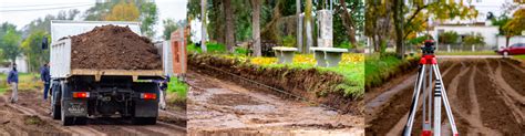 CONTINÚAN LAS OBRAS DE CORDÓN CUNETA Municipalidad de Laboulaye