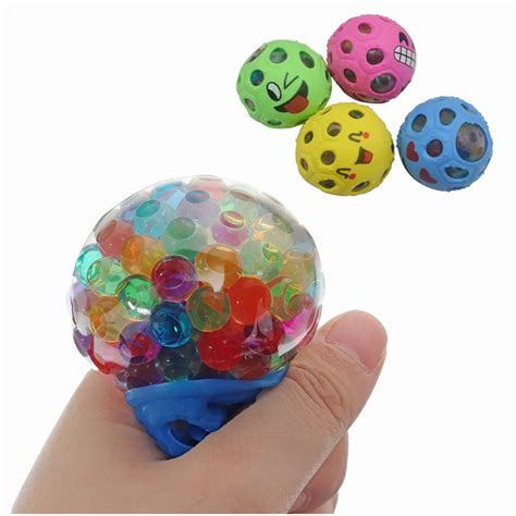 Random Colour Stress Relief Ball for Squishy Squeeze tpy Kawaii Mesh ...