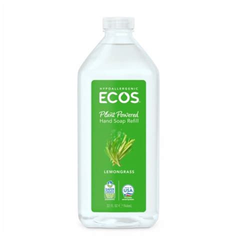 ECOS Lemongrass Hand Soap Refill 32 Oz Smiths Food And Drug