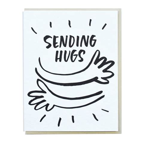 Sending Hugs Card Sending Hugs Inspirational Cards Encouragement Cards