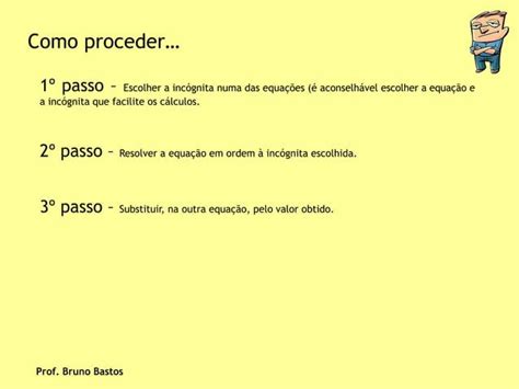 Teoria Como Resolver Um Sistema De Equações Substituição