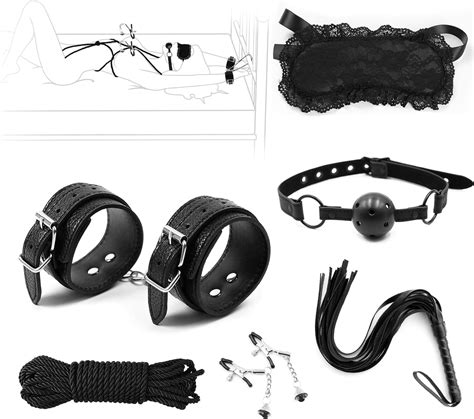 Amazon Sex Bondage Bdsm Kit Restraints Pcs Sets With Handcuffs