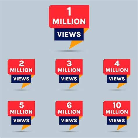 Premium Vector Youtube Million Views Celebration Banner Design 1