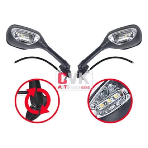 Espelho Retrovisor Moto Suzuki Srad 750 1000 05 10 Led Par