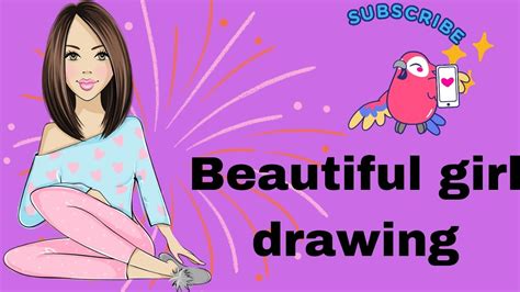 Beautiful Girl Drawing Easy Step By Step Easy Beautiful Girl Drawing With Colour Beautiful