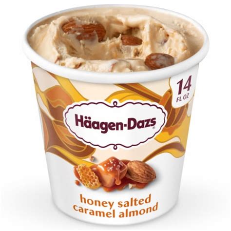 Haagen Dazs Honey Salted Caramel Almond Ice Cream 14 Fl Oz 14 Fl Oz