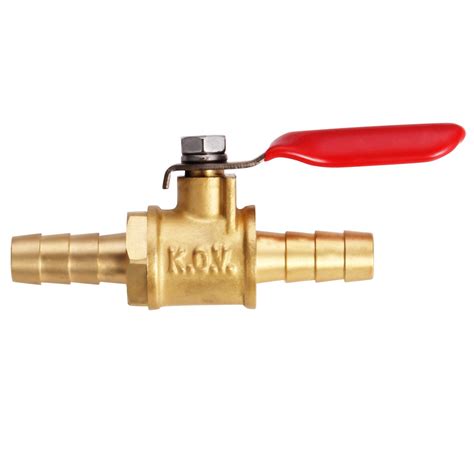 Litorange 2 Pcs Lead Free Brass Water Mini Ball Valve Shut