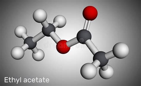 Ethyl Acetate Ethyl Ethanoate C4h8o2 Molecule It Is Acetate Ester Formed Between Acetic Acid