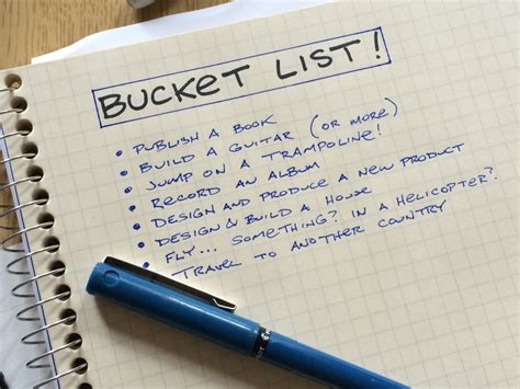 Create Your Bucket List Following These 7 Steps