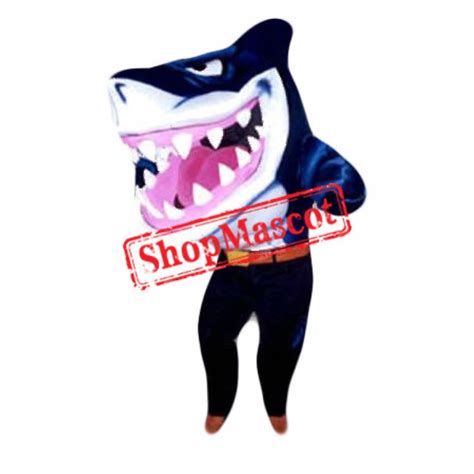 Sport Blue Shark Mascot Costume