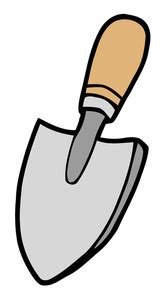 Trowel Colouring Clip Art Library