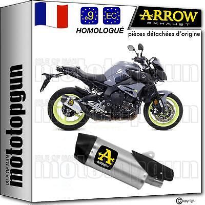 ARROW POT ECHAPPEMENT APPROUVE INDY RACE ALUMINIUM C YAMAHA MT10 MT 10