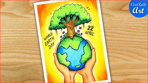 World Earth Day Drawing 🌎 / Poster drawing on on earth day / easy ...