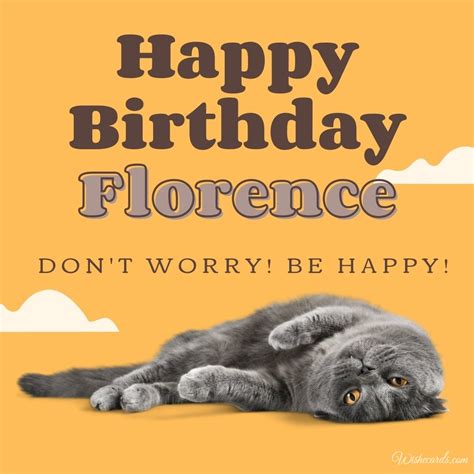 Happy Birthday Florence Images And Funny Cards