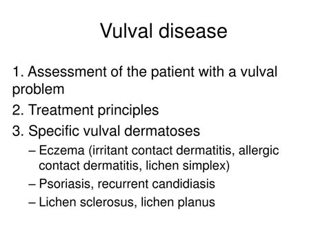 Ppt Vulval Disease Lecture Framework For Obstetrics And Gynaecology