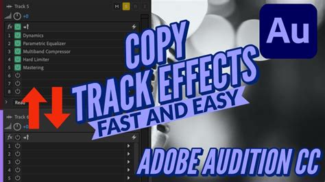 Copy Effect Rack In Multitrack From One Track To The Other Adobe