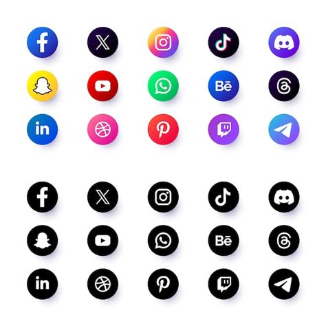 Social Media Png File Vectors & Illustrations for Free Download