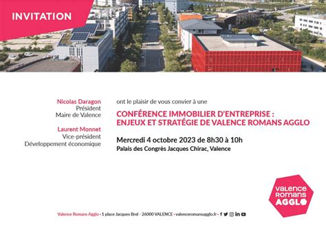 Conférence immobilier dentreprise Enjeux et stratégie de Valence