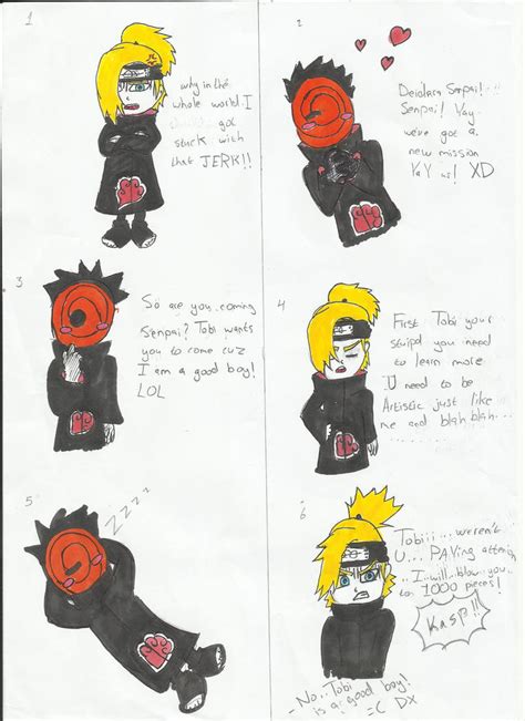 tobi and deidara funny comic by 3alyo0o on DeviantArt