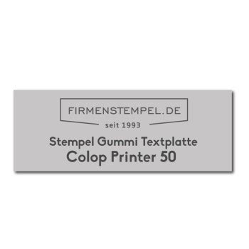 Colop Printer Stempelplatte online gestalten günstig kaufen