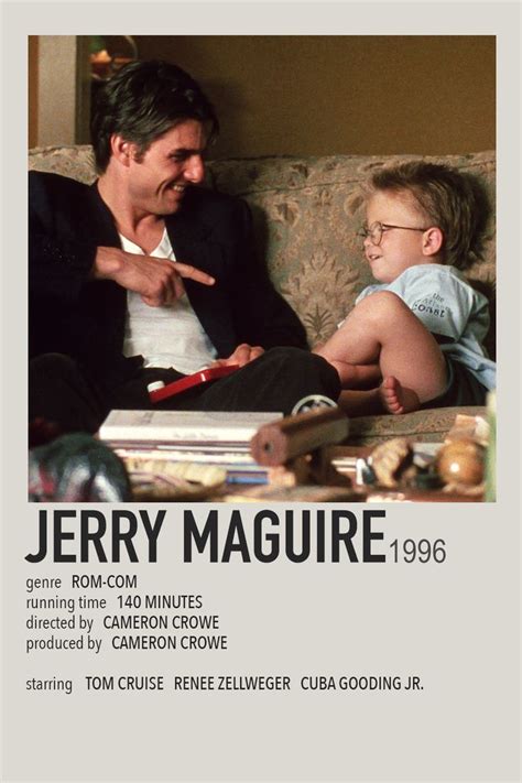 Jerry Maguire Movie Poster | Romcom movies, Tom cruise movies, Movies ...