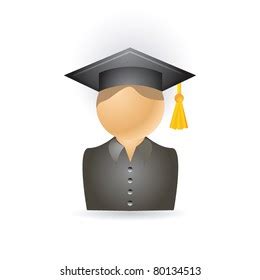 Graduation Student Icon Stock Vector (Royalty Free) 80134513 | Shutterstock