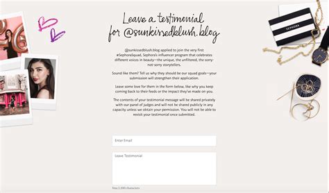 #SephoraSquad 2019 Application - Sun Kissed Blush