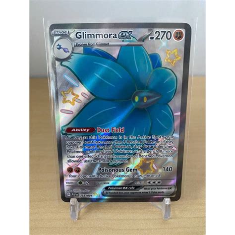 Glimmora Ex 218 091 Shiny Ultra Rare SV Paldean Fates Set