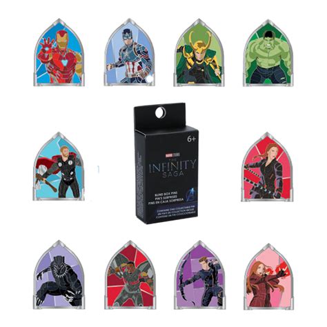 Marvel Avengers The Infinity Saga Stained Glass Loungefly Blind Box En