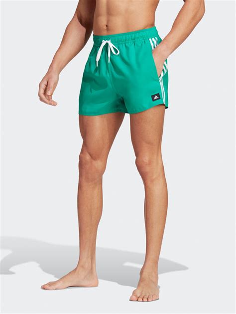 adidas Badeshorts 3 Stripes CLX Swim Shorts HT4374 Grün Regular Fit