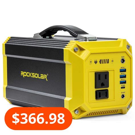 Rocksolar Portable Power Station 300w Utility Rs630a 333wh Backup Lithium Battery Solar