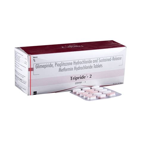 Glimepiride Pioglitazone Hydrochloride Sustained Release Metformin