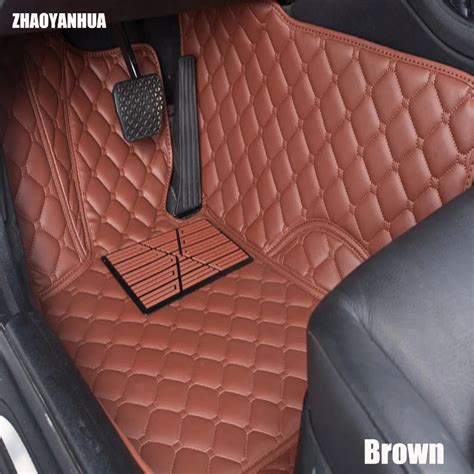 Zhaoyanhua Esteiras Do Assoalho Carro Para Bmw X5 E70 F15 Pvc Couro